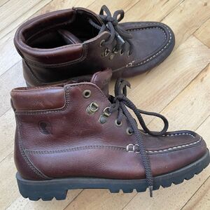 Duck Head Mens Size 6.5W Brown Leather Chukka‎ Boot Shoelace Up